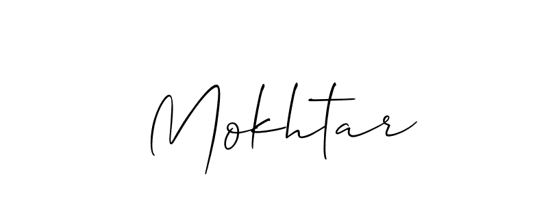 The best way (Allison_Script) to make a short signature is to pick only two or three words in your name. The name  Mokhtar include a total of six letters. For converting this name.  Mokhtar signature style 2 images and pictures png