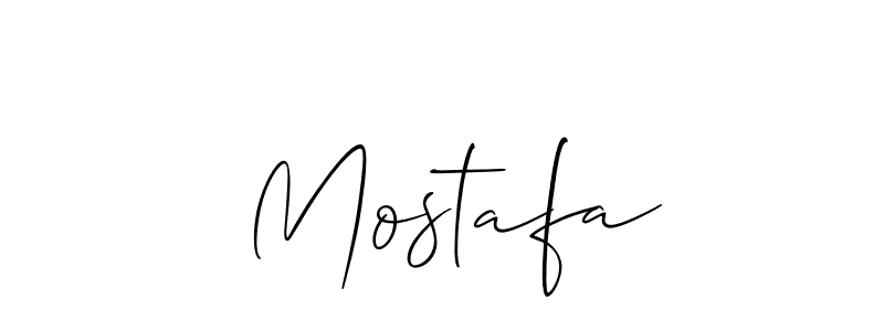 Create a beautiful signature design for name  Mostafa. With this signature (Allison_Script) fonts, you can make a handwritten signature for free.  Mostafa signature style 2 images and pictures png