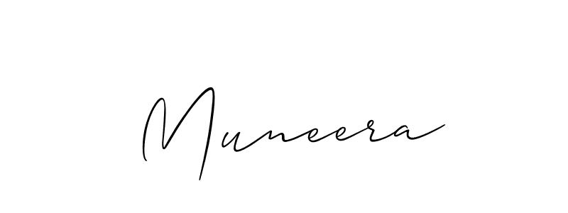 Check out images of Autograph of  Muneera name. Actor  Muneera Signature Style. Allison_Script is a professional sign style online.  Muneera signature style 2 images and pictures png