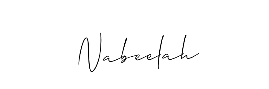  Nabeelah stylish signature style. Best Handwritten Sign (Allison_Script) for my name. Handwritten Signature Collection Ideas for my name  Nabeelah.  Nabeelah signature style 2 images and pictures png