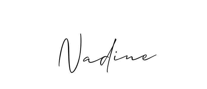 Once you've used our free online signature maker to create your best signature Allison_Script style, it's time to enjoy all of the benefits that  Nadine name signing documents.  Nadine signature style 2 images and pictures png