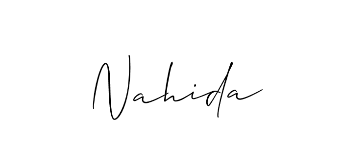 Similarly Allison_Script is the best handwritten signature design. Signature creator online .You can use it as an online autograph creator for name  Nahida.  Nahida signature style 2 images and pictures png