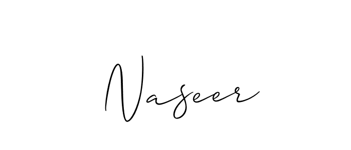 Also we have  Naseer name is the best signature style. Create professional handwritten signature collection using Allison_Script autograph style.  Naseer signature style 2 images and pictures png