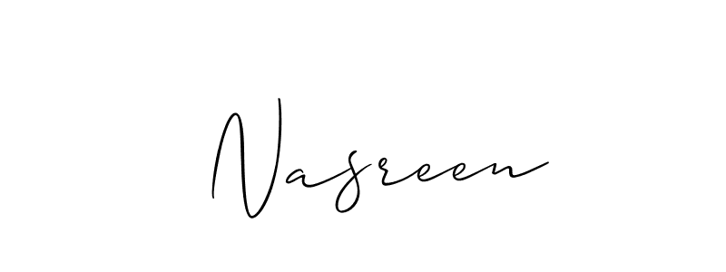 Best and Professional Signature Style for  Nasreen. Allison_Script Best Signature Style Collection.  Nasreen signature style 2 images and pictures png