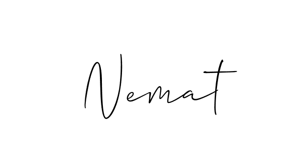Make a beautiful signature design for name  Nemat. Use this online signature maker to create a handwritten signature for free.  Nemat signature style 2 images and pictures png