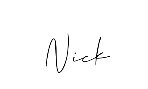You can use this online signature creator to create a handwritten signature for the name  Nick. This is the best online autograph maker.  Nick signature style 2 images and pictures png