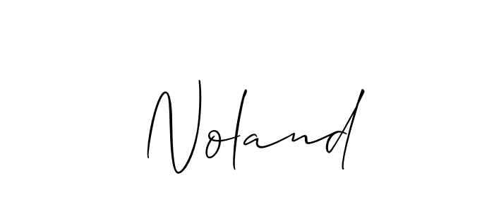 It looks lik you need a new signature style for name  Noland. Design unique handwritten (Allison_Script) signature with our free signature maker in just a few clicks.  Noland signature style 2 images and pictures png