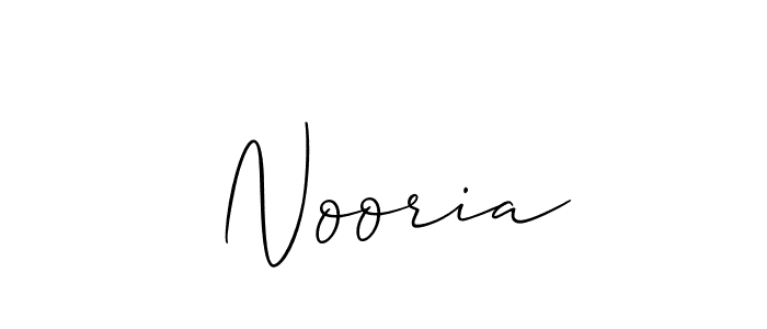 It looks lik you need a new signature style for name  Nooria. Design unique handwritten (Allison_Script) signature with our free signature maker in just a few clicks.  Nooria signature style 2 images and pictures png