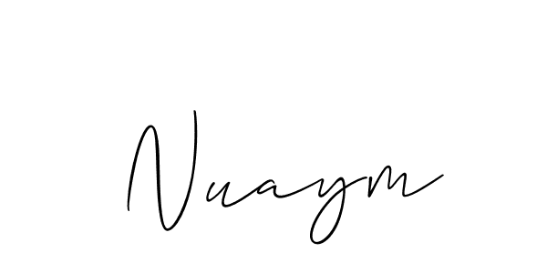 You should practise on your own different ways (Allison_Script) to write your name ( Nuaym) in signature. don't let someone else do it for you.  Nuaym signature style 2 images and pictures png