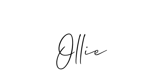 Design your own signature with our free online signature maker. With this signature software, you can create a handwritten (Allison_Script) signature for name  Ollie.  Ollie signature style 2 images and pictures png