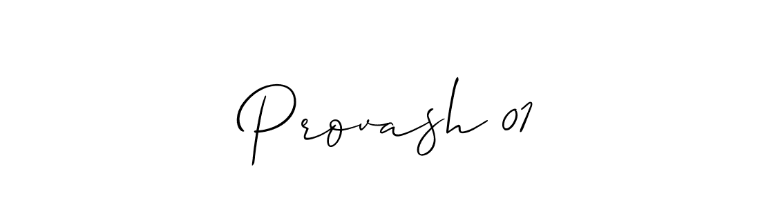 Also we have  Provash 01 name is the best signature style. Create professional handwritten signature collection using Allison_Script autograph style.  Provash 01 signature style 2 images and pictures png