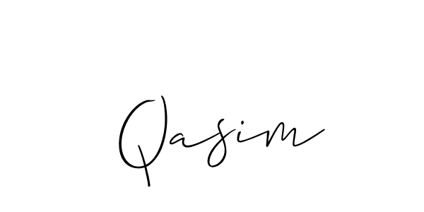 How to make  Qasim signature? Allison_Script is a professional autograph style. Create handwritten signature for  Qasim name.  Qasim signature style 2 images and pictures png