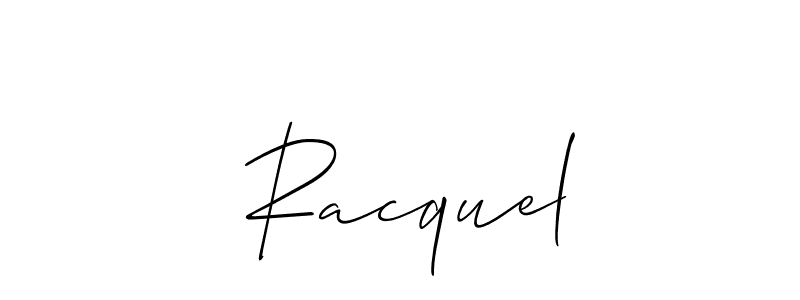 Similarly Allison_Script is the best handwritten signature design. Signature creator online .You can use it as an online autograph creator for name  Racquel.  Racquel signature style 2 images and pictures png