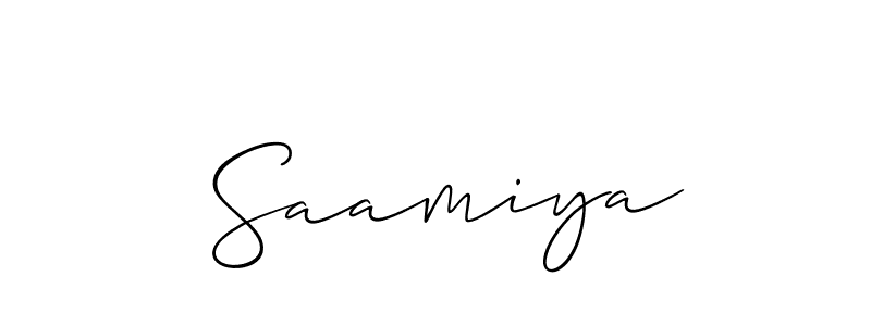 Make a beautiful signature design for name  Saamiya. Use this online signature maker to create a handwritten signature for free.  Saamiya signature style 2 images and pictures png