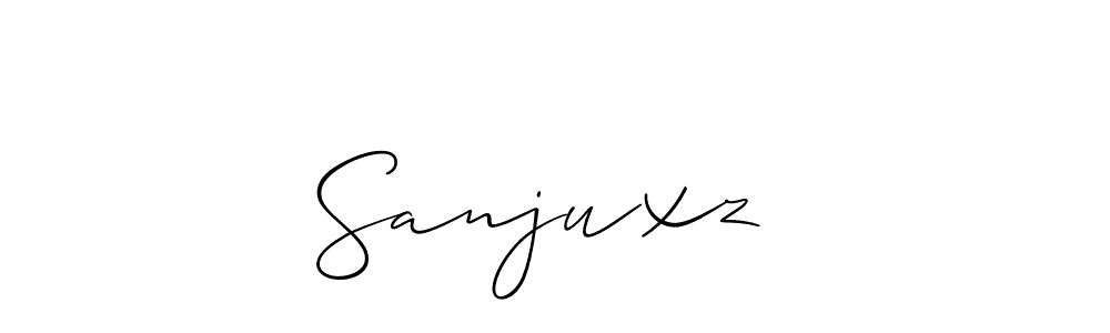 How to make  Sanjuxz   name signature. Use Allison_Script style for creating short signs online. This is the latest handwritten sign.  Sanjuxz   signature style 2 images and pictures png