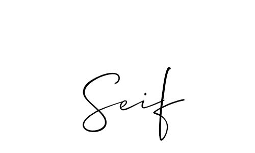 Best and Professional Signature Style for  Seif. Allison_Script Best Signature Style Collection.  Seif signature style 2 images and pictures png