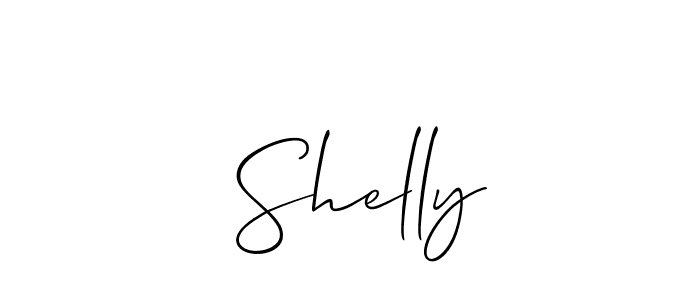 Make a short  Shelly signature style. Manage your documents anywhere anytime using Allison_Script. Create and add eSignatures, submit forms, share and send files easily.  Shelly signature style 2 images and pictures png