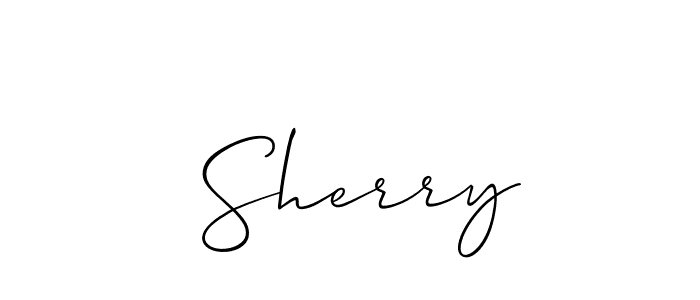 How to make  Sherry name signature. Use Allison_Script style for creating short signs online. This is the latest handwritten sign.  Sherry signature style 2 images and pictures png