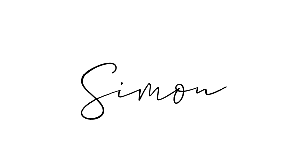  Simon stylish signature style. Best Handwritten Sign (Allison_Script) for my name. Handwritten Signature Collection Ideas for my name  Simon.  Simon signature style 2 images and pictures png