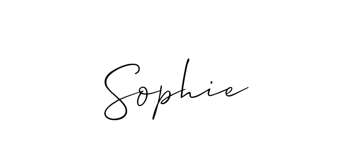 Allison_Script is a professional signature style that is perfect for those who want to add a touch of class to their signature. It is also a great choice for those who want to make their signature more unique. Get  Sophie name to fancy signature for free.  Sophie signature style 2 images and pictures png