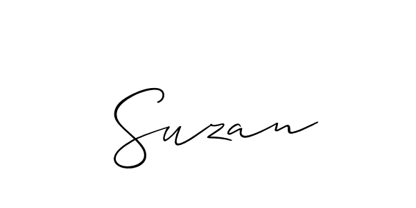 It looks lik you need a new signature style for name  Suzan. Design unique handwritten (Allison_Script) signature with our free signature maker in just a few clicks.  Suzan signature style 2 images and pictures png