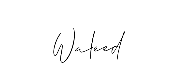 You can use this online signature creator to create a handwritten signature for the name  Waleed. This is the best online autograph maker.  Waleed signature style 2 images and pictures png