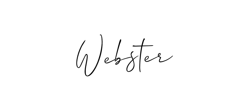 Design your own signature with our free online signature maker. With this signature software, you can create a handwritten (Allison_Script) signature for name  Webster.  Webster signature style 2 images and pictures png