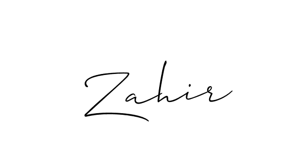 Best and Professional Signature Style for  Zahir. Allison_Script Best Signature Style Collection.  Zahir signature style 2 images and pictures png