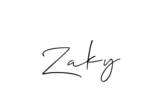 You can use this online signature creator to create a handwritten signature for the name  Zaky. This is the best online autograph maker.  Zaky signature style 2 images and pictures png