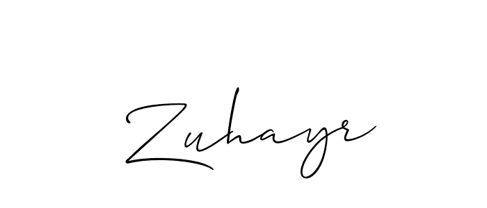 How to Draw  Zuhayr signature style? Allison_Script is a latest design signature styles for name  Zuhayr.  Zuhayr signature style 2 images and pictures png