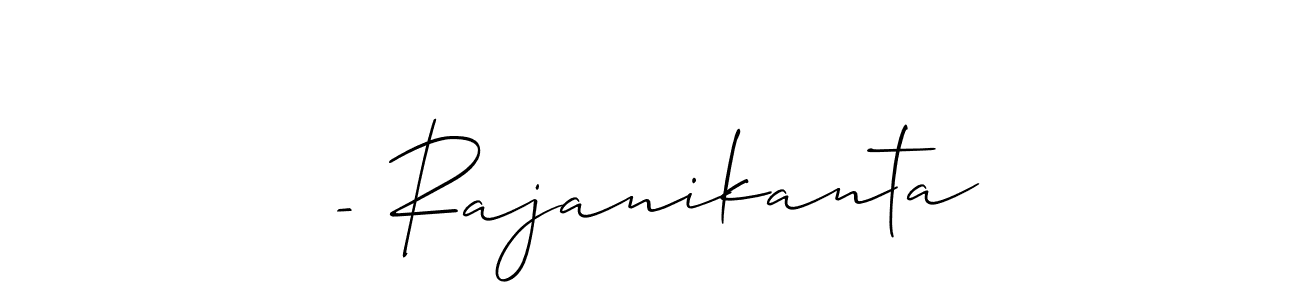 Similarly Allison_Script is the best handwritten signature design. Signature creator online .You can use it as an online autograph creator for name - Rajanikanta. - Rajanikanta signature style 2 images and pictures png