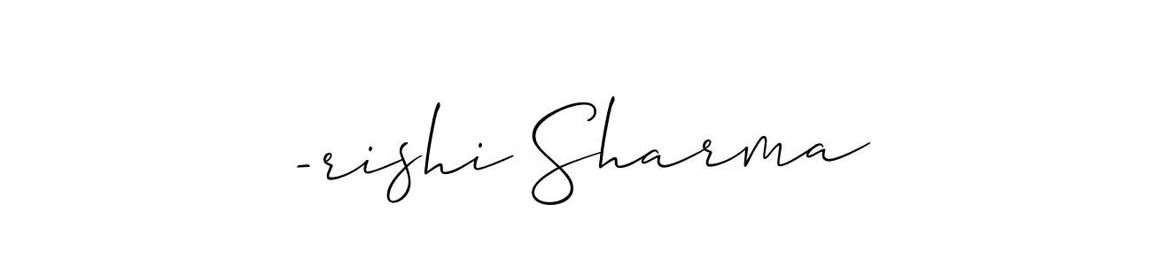 Check out images of Autograph of -rishi Sharma name. Actor -rishi Sharma Signature Style. Allison_Script is a professional sign style online. -rishi Sharma signature style 2 images and pictures png