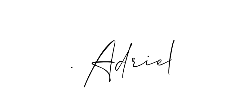 Allison_Script is a professional signature style that is perfect for those who want to add a touch of class to their signature. It is also a great choice for those who want to make their signature more unique. Get . Adriel name to fancy signature for free. . Adriel signature style 2 images and pictures png