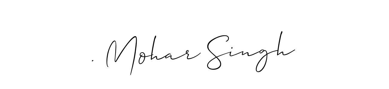 Allison_Script is a professional signature style that is perfect for those who want to add a touch of class to their signature. It is also a great choice for those who want to make their signature more unique. Get . Mohar Singh name to fancy signature for free. . Mohar Singh signature style 2 images and pictures png