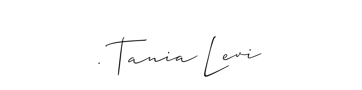 How to make . Tania Levi signature? Allison_Script is a professional autograph style. Create handwritten signature for . Tania Levi name. . Tania Levi signature style 2 images and pictures png