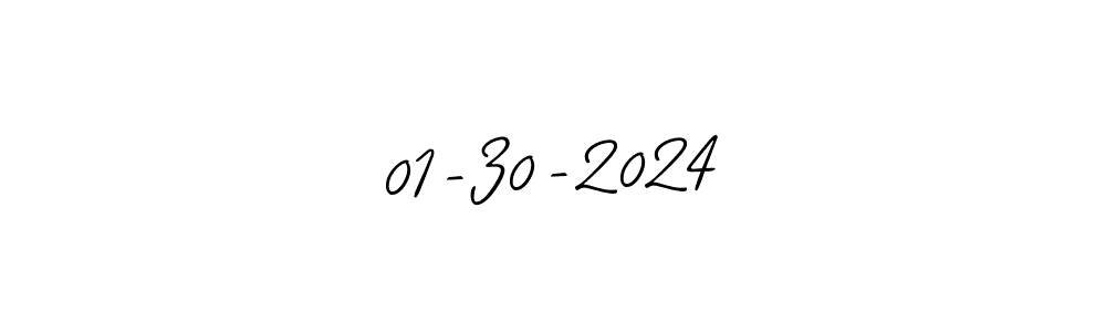 How to make 01-30-2024 name signature. Use Allison_Script style for creating short signs online. This is the latest handwritten sign. 01-30-2024 signature style 2 images and pictures png