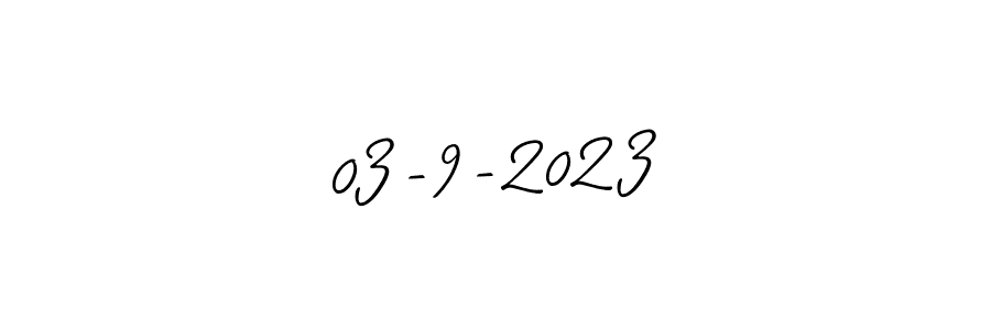 The best way (Allison_Script) to make a short signature is to pick only two or three words in your name. The name 03-9-2023 include a total of six letters. For converting this name. 03-9-2023 signature style 2 images and pictures png