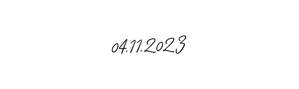 The best way (Allison_Script) to make a short signature is to pick only two or three words in your name. The name 04.11.2023 include a total of six letters. For converting this name. 04.11.2023 signature style 2 images and pictures png