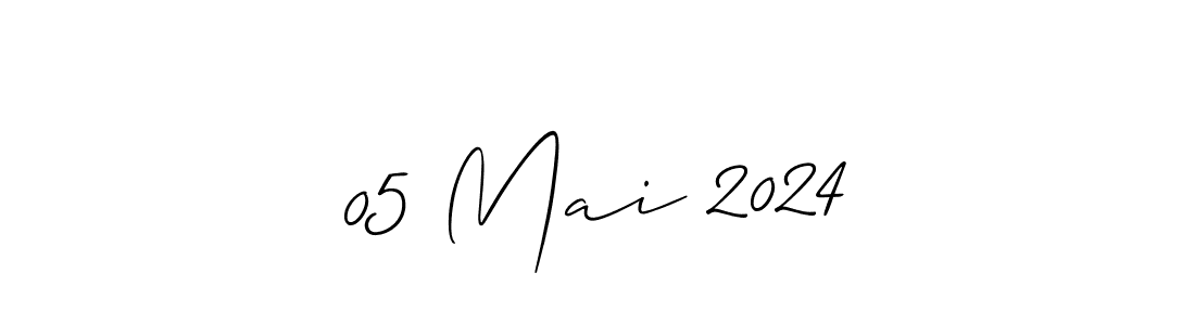 Design your own signature with our free online signature maker. With this signature software, you can create a handwritten (Allison_Script) signature for name 05 Mai 2024. 05 Mai 2024 signature style 2 images and pictures png