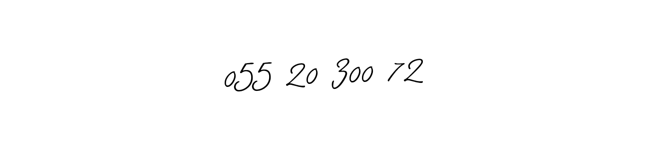 How to Draw 055 20 300 72 signature style? Allison_Script is a latest design signature styles for name 055 20 300 72. 055 20 300 72 signature style 2 images and pictures png