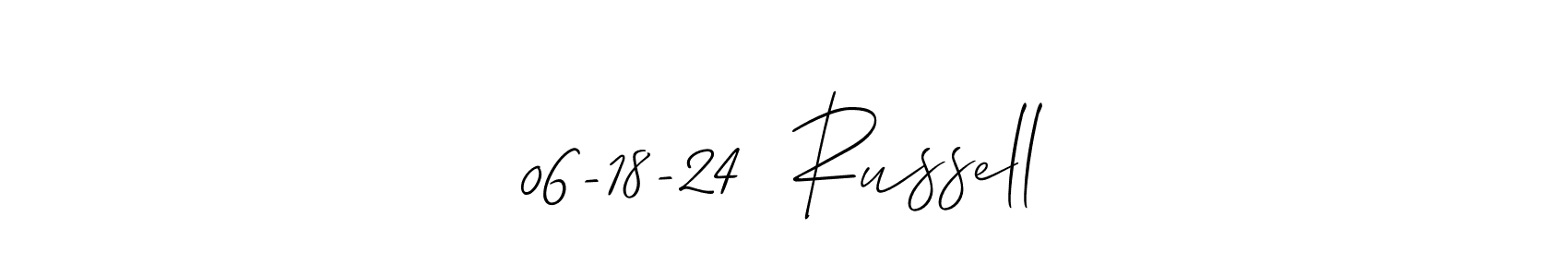 06-18-24  Russell stylish signature style. Best Handwritten Sign (Allison_Script) for my name. Handwritten Signature Collection Ideas for my name 06-18-24  Russell. 06-18-24  Russell signature style 2 images and pictures png