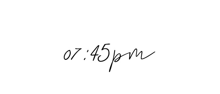 Also we have 07:45pm name is the best signature style. Create professional handwritten signature collection using Allison_Script autograph style. 07:45pm signature style 2 images and pictures png