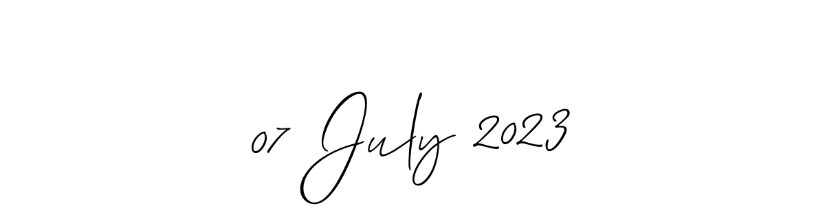 07 July 2023 stylish signature style. Best Handwritten Sign (Allison_Script) for my name. Handwritten Signature Collection Ideas for my name 07 July 2023. 07 July 2023 signature style 2 images and pictures png