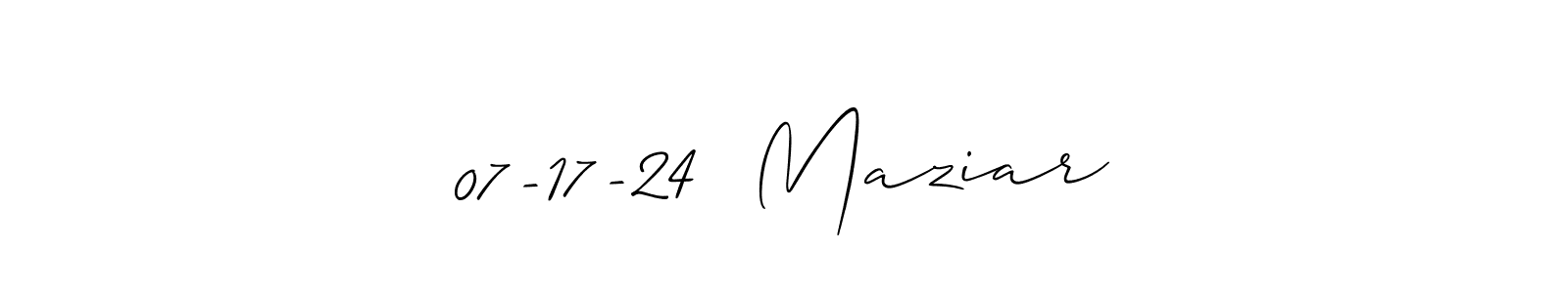 How to Draw 07-17-24  Maziar signature style? Allison_Script is a latest design signature styles for name 07-17-24  Maziar. 07-17-24  Maziar signature style 2 images and pictures png