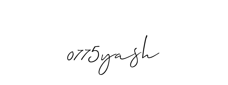 Make a beautiful signature design for name 0775yash. Use this online signature maker to create a handwritten signature for free. 0775yash signature style 2 images and pictures png