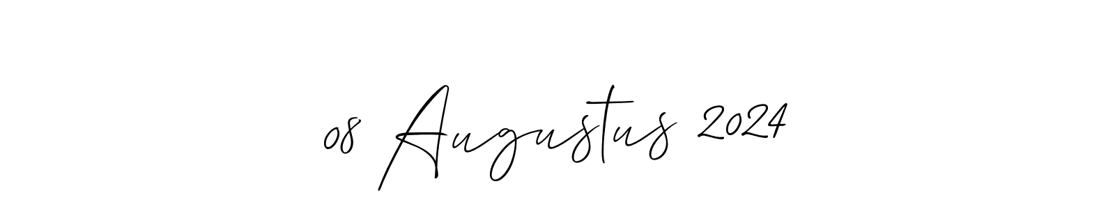 Also You can easily find your signature by using the search form. We will create 08 Augustus 2024 name handwritten signature images for you free of cost using Allison_Script sign style. 08 Augustus 2024 signature style 2 images and pictures png