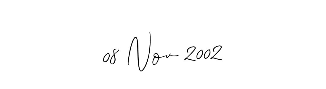 Also we have 08 Nov 2002 name is the best signature style. Create professional handwritten signature collection using Allison_Script autograph style. 08 Nov 2002 signature style 2 images and pictures png