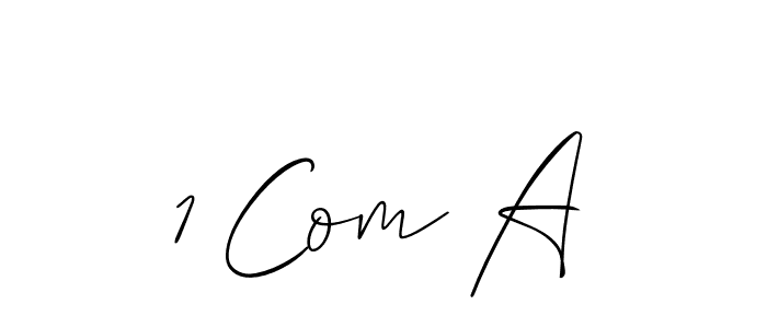 It looks lik you need a new signature style for name 1 Com A. Design unique handwritten (Allison_Script) signature with our free signature maker in just a few clicks. 1 Com A signature style 2 images and pictures png