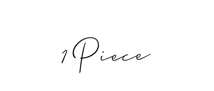 How to make 1 Piece signature? Allison_Script is a professional autograph style. Create handwritten signature for 1 Piece name. 1 Piece signature style 2 images and pictures png