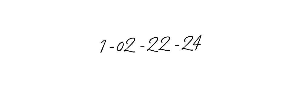 Make a beautiful signature design for name 1-02-22-24. Use this online signature maker to create a handwritten signature for free. 1-02-22-24 signature style 2 images and pictures png